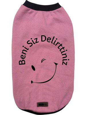 Esplendor Monopetz Yeni Sezon Köpek ve Kedi Kıyafeti - Pembe Beni Siz Delirttiniz L Beden