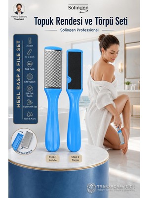 Esplendor Transformacion Topuk Rendesi ve Törpü 2 Li Set Solingen Professional 718763