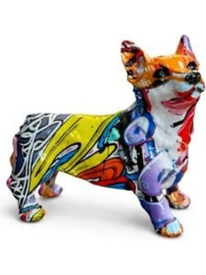 TeknoKapsül Sofiart Pop Art Desenli Köpek Biblo