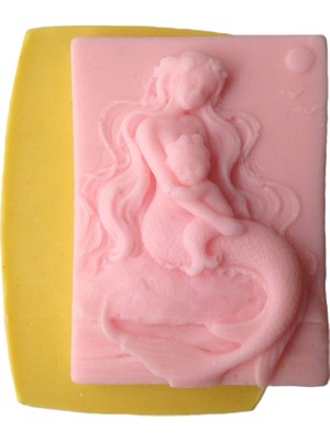 Esplendor Denizkızı Şeklinde Silikon Pasta ve Seker Hamuru Kalibi 6x7,5x1,5 cm