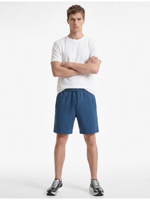 Esplendor Modal Karışımlı Cepli Straight Fit Beli Bağcıklı Spor Şort