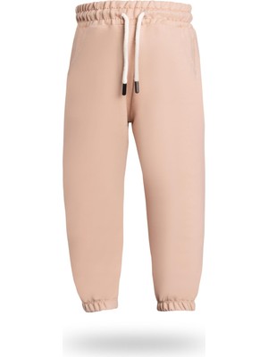 Esplendor Seftex Erkek/kız Çocuk Cepli Jogger Eşofman Altı Paçası Lastikli Bej 6-7 Yaş