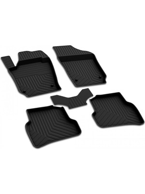 Esplendor Ferrous Autoaccessories Volkswagen Polo Hb 4.5 ile Uyumlu 4d Havuzlu Kauçuk Paspas 2005 2009