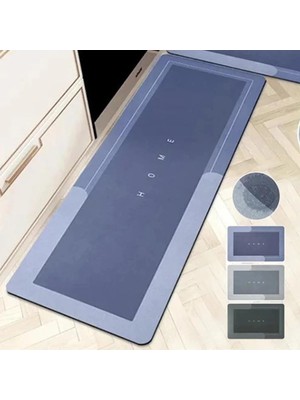 Esplendor Banyo Paspası-Kaymaz Tabanlı-Süper Emici Banyo Paspası-Abdest Paspası-Uzun Mavi 50 * 120 (Mavi)
