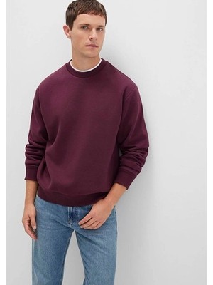 Mavi Erkek Bisiklet Yaka Bordo Basic Sweatshirt 0S10276-70434