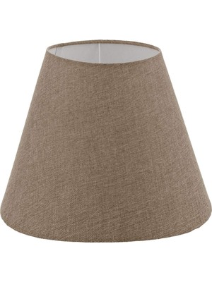 Esplendor Lit Dizayn Abajur Başlık Kahve Konik Şapka 25X15X20 cm Dekoratif Özel Yüksek Kalite Kumaş