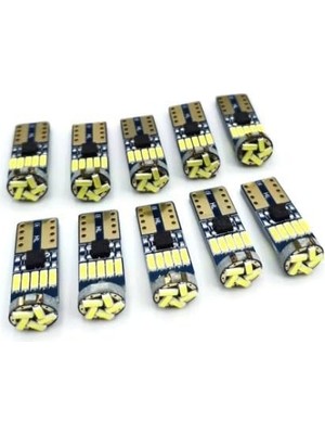 Esplendor W5W T10 Dipsiz LED Tavan Park Plaka Ampulü (10 Adet)