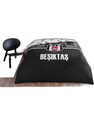 Esplendor Taç Lisanslı Beşiktaş Arma Çift Kişilik Pamuk Nevresim Takımı