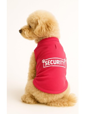 Esplendor Mpz Pets Kedi ve Köpek Kıyafeti Security Atlet, Xs, Pink-Security-Basicshirt, Pembe