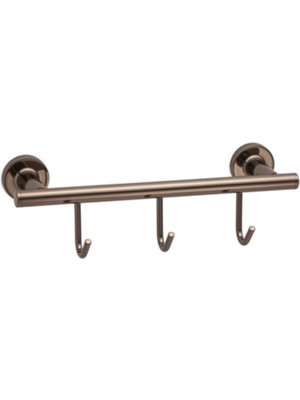 Esplendor System Duvara Montajlı 3'lü Askılık Rose 60X71X28 mm