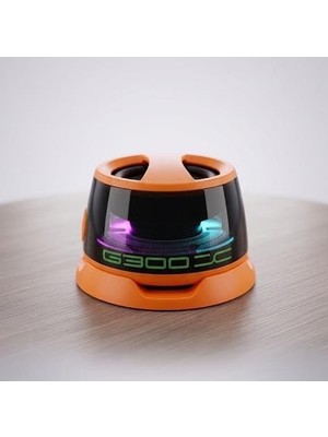 Esplendor G300 Mıknatıslı Bluetooth Hoparlör Stand 5W LED Işıklı 5.4 (Orange)