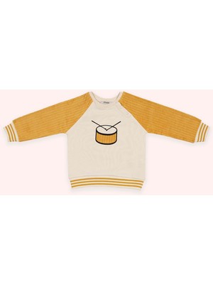 Esplendor Panço Erkek Bebek Nakışlı Reglan Kollu Bej Sweatshirt