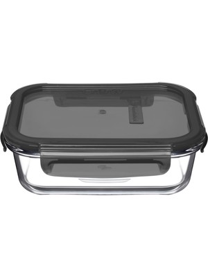 Esplendor Paşabahçe Lockıelock Saklama Kabı 1030 cc Plastik Gri Kapaklı