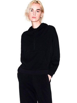 Esplendor Armani Exchange Relaxed Fit Kapüşonlu Yaka Kanguru Cepli Sweat Bayan Sweat XW000980 AF16111 UC001
