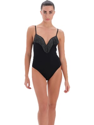 Esplendor Eros Kaplı Çıkarılabilir Askılı 24SW85115EGB Kadın Mayo, Siyah, 44