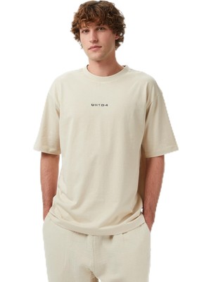 Esplendor Unıted4 Regular Fit Erkek Krem T-Shirt