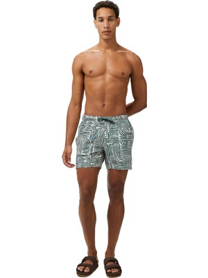 Esplendor Nautica Erkek Yeşil Regular Fit Desenli Deniz ŞORTU-T55341T.3LR Xxl