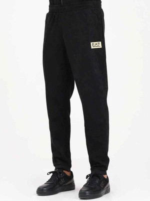 Esplendor Ea7 Erkek Eşofman Altı, Normal Kalıp, Beli ve Paçası Lastikli, Logo Etiketli, Siyah, 3xl