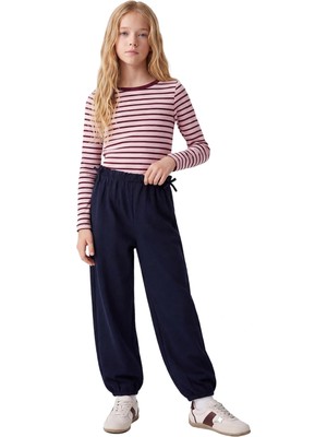 Esplendor Balon Form Pantolon Fiyonklu Beli Lastikli Bol Kesim