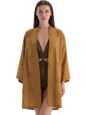 Esplendor Dagi Kadın Kimono Kahverengi Sm