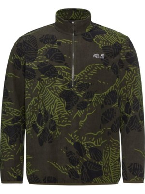 Esplendor Jack Wolfskın Paw Era 100 Prınt Hz M Erkek Polar Paw Obsidian Moss M