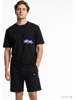 Esplendor Hugo Nohacrop Erkek Siyah T-Shirt