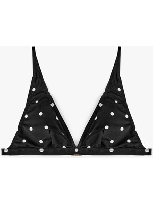 Esplendor Puantiye Desenli Bralet Bikini Üst