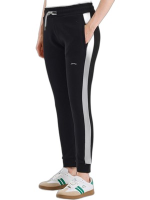 Esplendor Slazenger Veva In Kadın Cepli Siyah Eşofman Altı