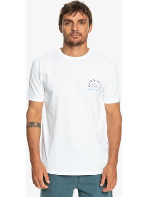 Esplendor QUIKSILVER-EQYZT07226 Originalbarrel M Tees Beyaz Erkek T-Shirt