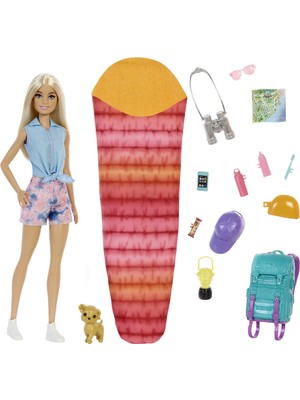 Esplendor Barbie Kampa Gidiyor Oyun Seti Barbie Kampa Gidiyor Oyun Seti, Yavru Köpeği ve 10'dan Fazla Aksesuar, 3-7 Yaş HDF73