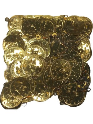 Esplendor Sarı Altın Yuvarlak Pul Delikli 19MM
