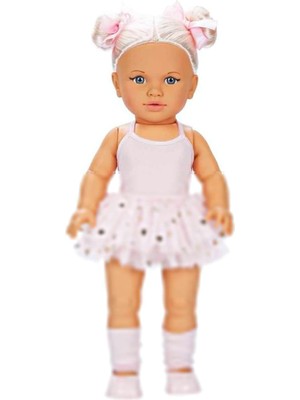 Esplendor Sunman Tina Ballerina 45CM Oyuncak Bebek, Pembe Tutu ve Aksesuarlar