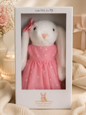 Esplendor Velvet Bunny Daisy Bunny Elbise, Pembe, Std
