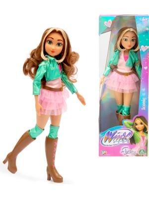 Esplendor Winx - Flora Bebek, Fashion Doll 27 cm Boyunda, Tamamen Hareketli, Yeni Animasyon Serisindeki Gibi Elbise, 3 Yaşından Büyük Çocuklar Için