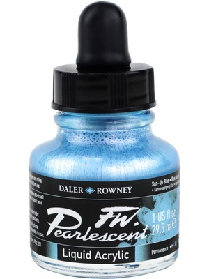 Esplendor Daler Rowney Pistole Mürekkebi Pearlescent, 29.5ml, Sun-Up Blue