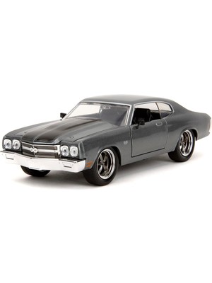 Esplendor Jada Fast & Furious 1:24 1970 Chevy Chevelle Ss Döküm Araba, Çocuklar ve Yetişkinler Için Oyuncaklar (Gri)