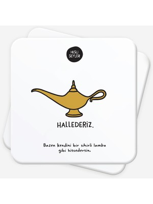 Esplendor Hallederiz 2'li Bardak Altlığı Seti