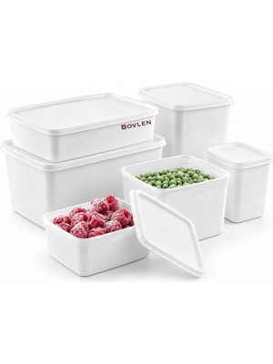 Esplendor Hobby Life Alaska Derin Dondurucu Saklama Kabı 6'lı Set 9.5 Litre - Bpa (Beyaz)