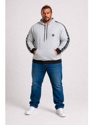 Moc Grande MocGrande Büyük Beden Sweat Maybe 22706 ANTRASIT