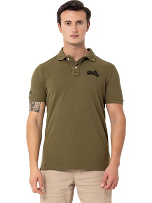 Esplendor Routefield Pads Erkek Yeşil Polo Tişört