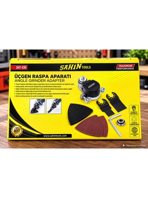 Esplendor Dordoi Şahin Üçgen Raspa Aparatı – Avuç Taşlama Makinesi Için Çok Amaçlı Adaptör Seti
