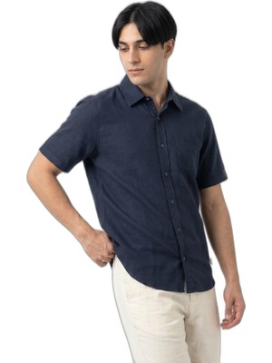 Esplendor Slazenger Kırtıda Erkek Indigo Gömlek