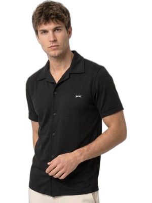Esplendor Slazenger Katelın Erkek Siyah Gömlek