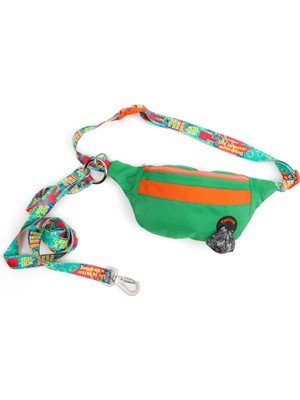 Esplendor Pawlook Human Handsfree, Free Bag – Eller Serbest Köpek Gezdirme Bel Çantası + Ayarlanabilir Kayış, Geri Dönüştürülmüş Malzeme, Güvenli & Şık Tasarım,yeşil