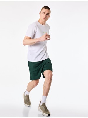 Esplendor Straight Fit Dokulu Cepli Beli Bağcıklı Spor Şort