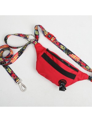 Esplendor Pawlook – Eller Serbest Köpek Gezdirme Çantası (Handsfree Free Bag) | Şık, Fonksiyonel Handsfree Bel Çantası Kırmızı