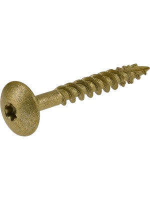 Esplendor Power Pro 47867 Lag Vidaları, 1/4 "x 2", Star Drive Inşaat Gecikme Vidaları, Paslanmaya Dayanıklı, Seramik Kaplı Bronz, 1 Lb Kutu, 50 Adet