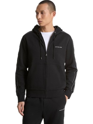 Esplendor Erkek Kapüşonlu Yaka Uzun Kollu Fermuarlı Siyah Eşofman Üstü CT4524K5MF-BLACK