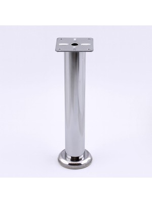 Esplendor Tablalı Metal 20 cm Krom Gümüş Mobilya Ayağı Modern Koltuk Kanepe Dayanıklı Tv Ünite Ayağı Ayakları