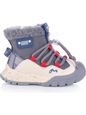 Marco Kids Erkek Çocuk Casual Kar Botu Gri 22672-P